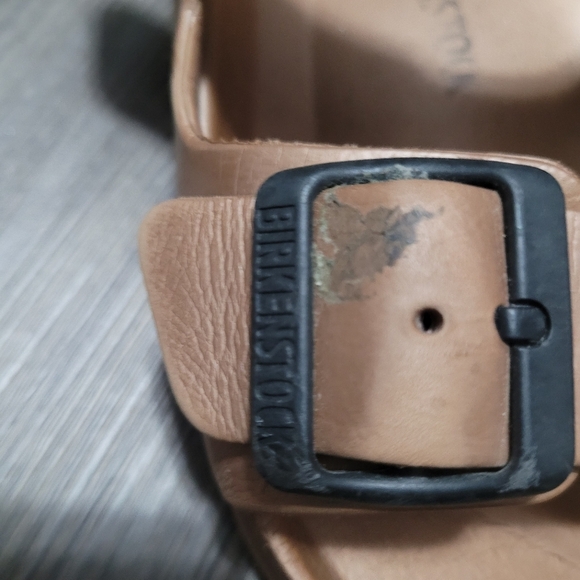 Birkenstock Rubber Comfort Slides Size 42 Tan - Picture 2 of 6